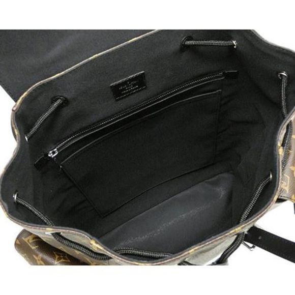Louis Vuitton Monogram Macassar Christopher PM Backpack Brown - Picture 8 of 9